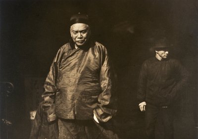Marchand et garde du corps, vieux Chinatown, San Francisco - Arnold Genthe